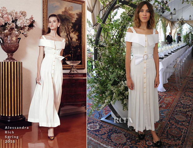 Alexa Chung In Alessandra Rich - Piaget Celebrates Its New Possession Collection