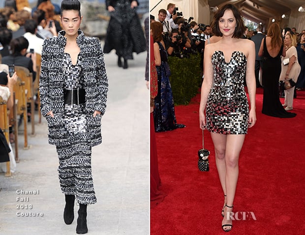 Dakota Johnson In Chanel Couture - 2015 Met Gala