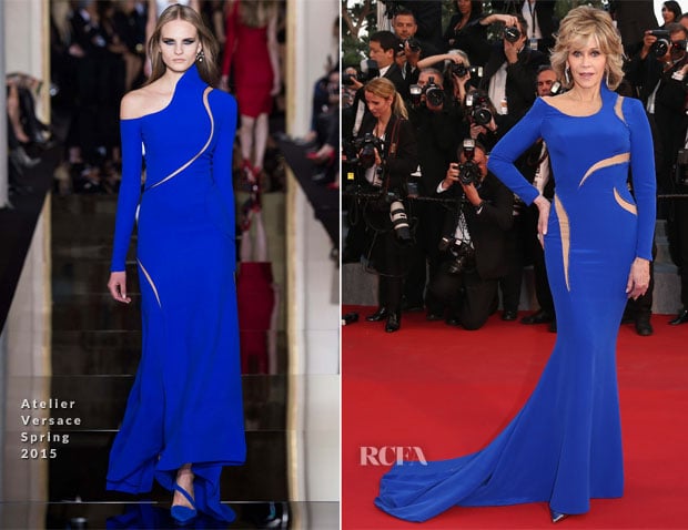 Jane Fonda In Atelier Versace - 'The Sea Of Trees' Cannes Film Festival Premiere