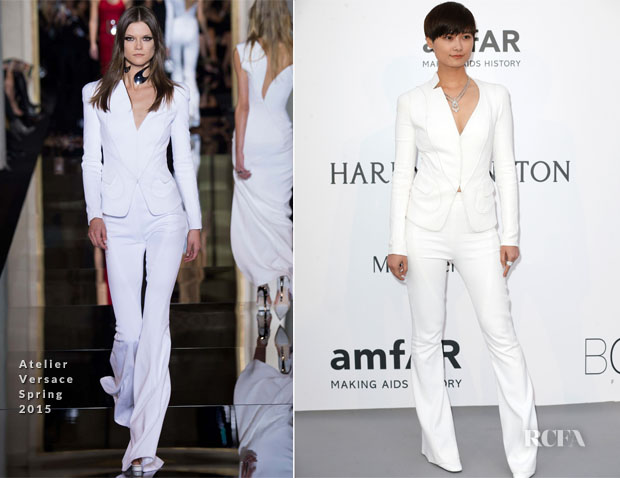 Li Yuchun In Atelier Versace – 2015 amfAR Cinema Against AIDS Gala