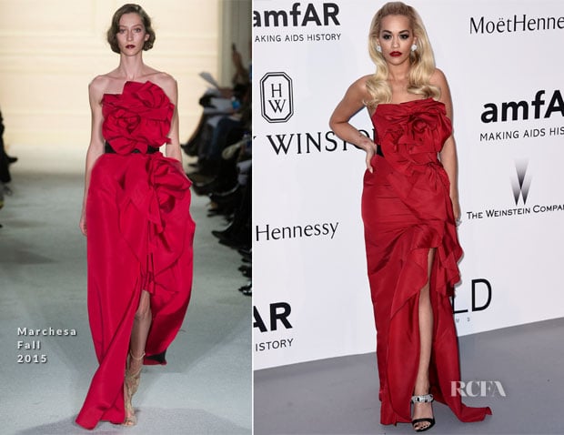 Rita Ora In Marchesa – 2015 amfAR Cinema Against AIDS Gala