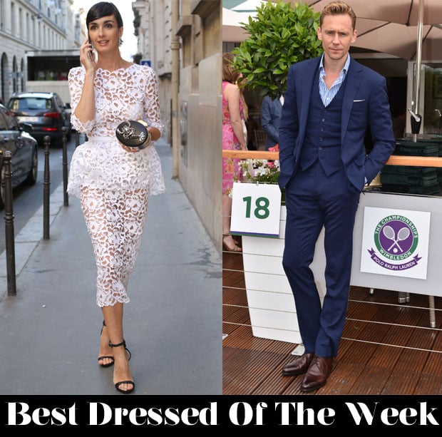 Best Dressed Of The Week - Paz Vega In Ralph & Russo Couture & Tom Hiddleston in Ralph Lauren Purple Label