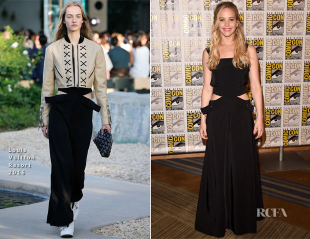 Jennifer Lawrence In Louis Vuitton - 'The Hunger Games Mockingjay - Part 2' Comic-Con 2015 Press Conference