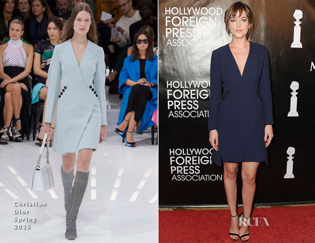 Dakota Johnson In Christian Dior - HFPA Annual Grants Banquet