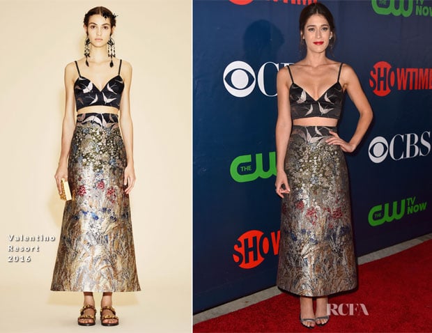 Lizzy Caplan In Valentino - 2015 Summer TCA Party - Red Carpet Fashion Awards