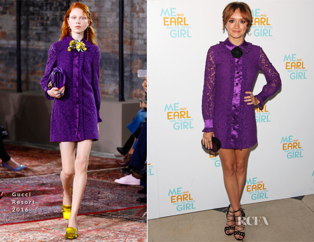 Olivia Cooke In Gucci – ‘Me and Earl and the Dying Girl’ London Premiere