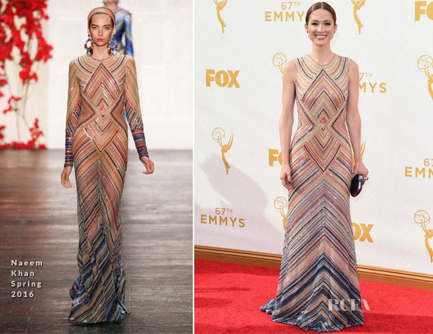 Ellie Kemper In Naeem Khan – 2015 Emmy Awards