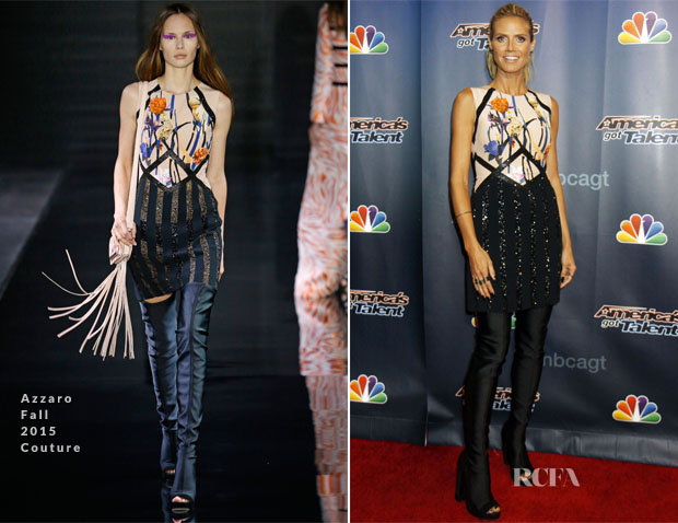 Heidi Klum In Azzaro Couture – America’s Got Talent Post-Show Red Carpet