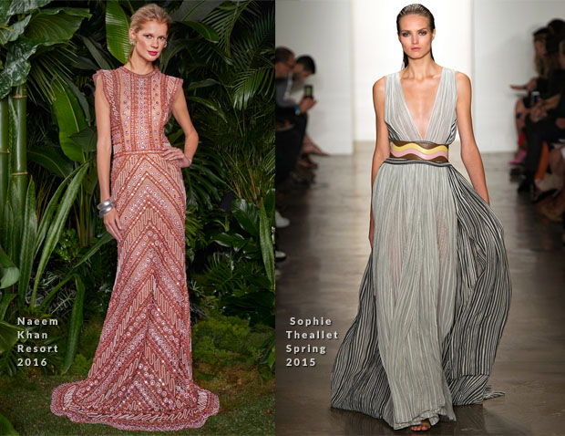 Katharine McPhee In Naeem Khan & Sophie Theallet