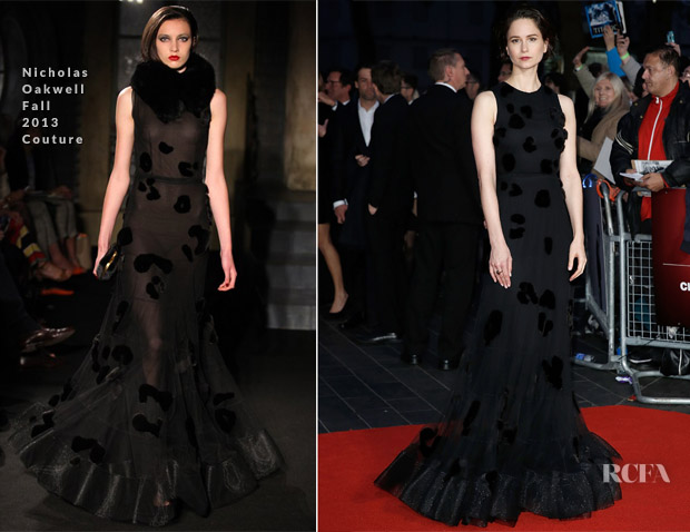 Katherine Waterston In Nicholas Oakwell F13 Couture - 'Steve Jobs' London Film Festival Closing Night Screening