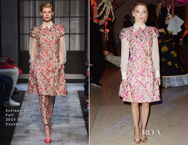 Lea Seydoux In Schiaparelli Couture – ‘Spectre’ London Premiere After-Party