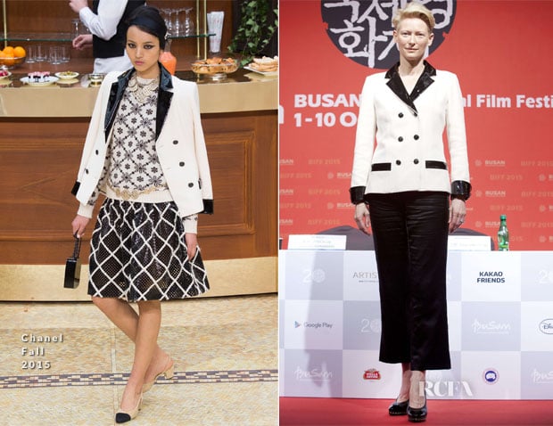 Tilda Swinton In Chanel – ‘A Bigger Splash’ Busan International Film Festival Press Conference