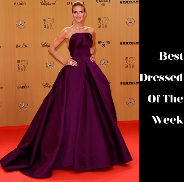 Best Dressed Of The Week – Heidi Klum In Zac Posen