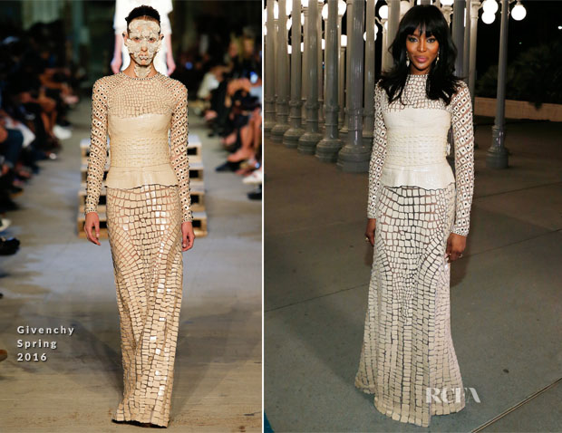 Naomi Campbell In Givenchy – LACMA 2015 Art+Film Gala