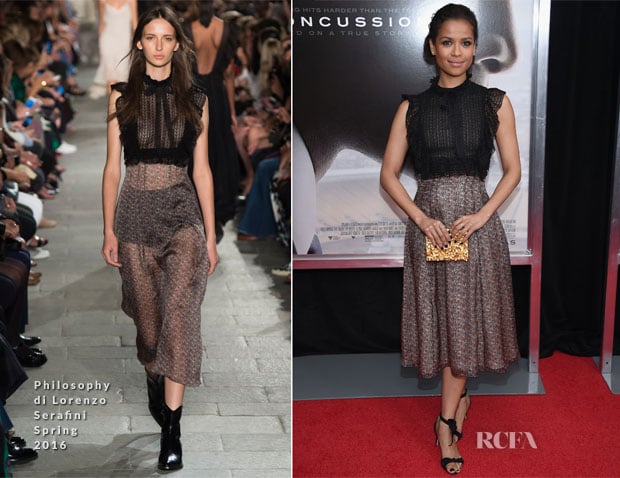 Gugu Mbatha-Raw In Philosophy di Lorenzo Serafini – ‘Concussion’ New York Premiere