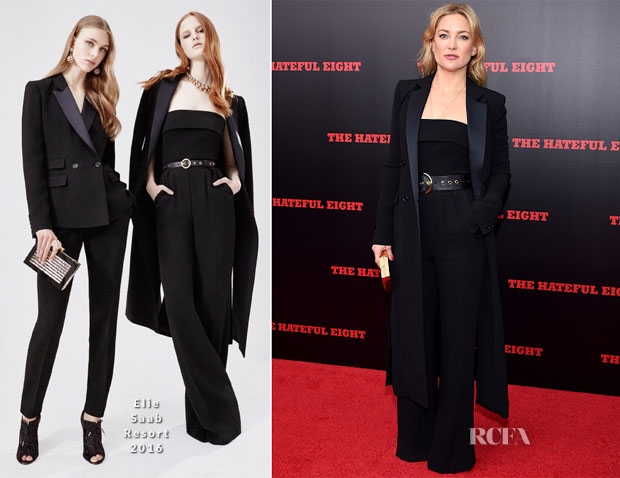 Kate Hudson In Elie Saab -  'The Hateful Eight' New York Premiere