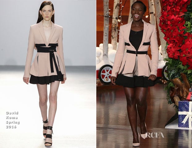 Lupita Nyong’o In David Koma – ‘The Ellen Degeneres Show’