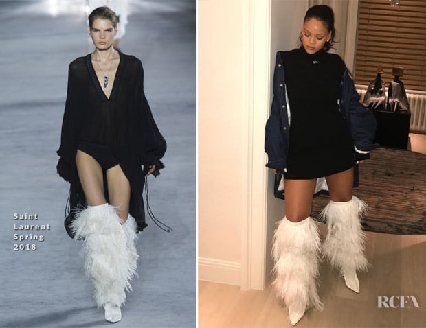 Rihanna is already rocking Saint 