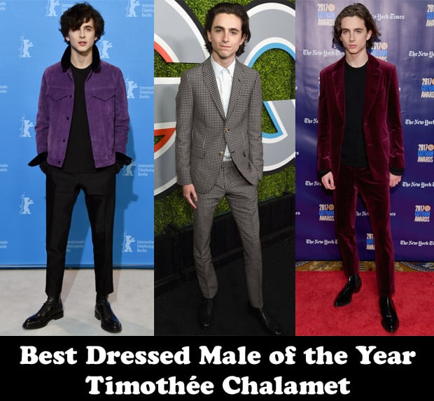 Best Dressed Male of the Year - Timothée Chalamet - Red Carpet Fashion ...