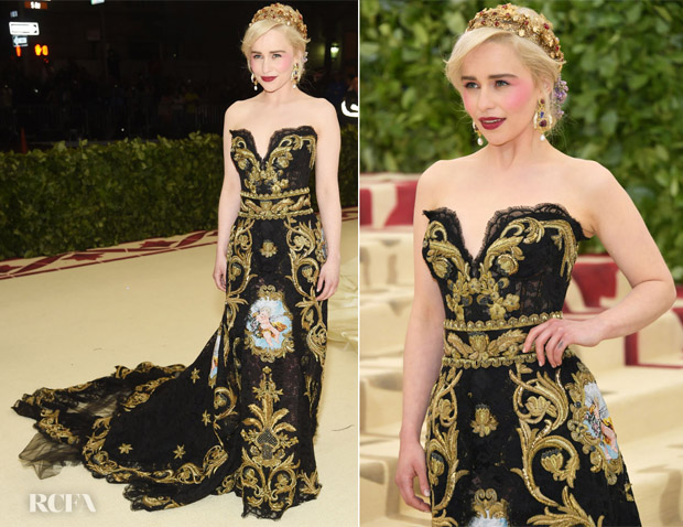 Emilia Clarke In Dolce \u0026 Gabbana Alta 