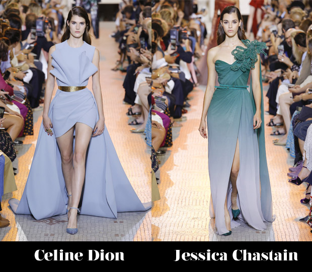 sachin and babi light blue dress Designer dress elie saab couture hi-res stock photography and images main image 1