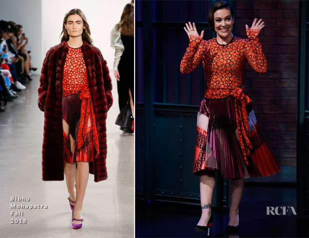 Alyssa Milano In Bibhu Mohapatra - 'Insatiable' Promo Tour