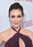 Alyssa Milano In Marchesa - Netflix’s ‘Insatiable’ Season 1 Premiere