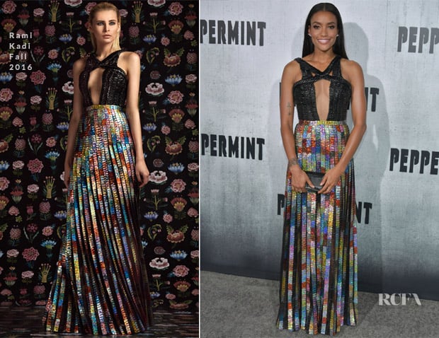 Annie Ilonzeh In Rami Kadi - ‘Peppermint’ LA Premiere