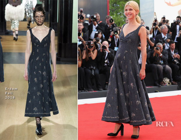 Clemence Poesy In Erdem - 'First Man' Venice Film Festival Premiere & Opening Ceremony