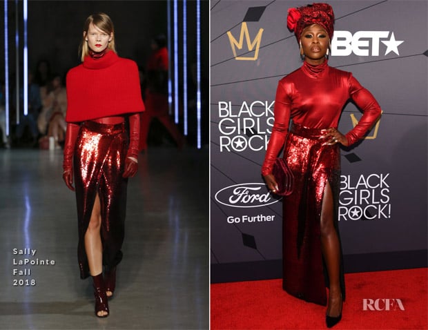 Cynthia Erivo In Sally LaPointe - 2018 Black Girls Rock! Awards