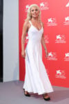 Lady Gaga In Azzedine Alaïa - 'A Star Is Born' Venice Film Festival Photocall