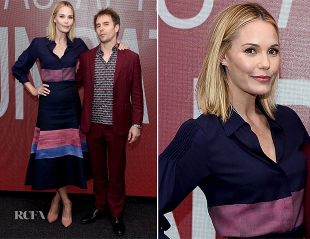 Leslie Bibb In Gabriela Hearst- SAG-AFTRA Foundation Conversations: 'Blue Iguana'