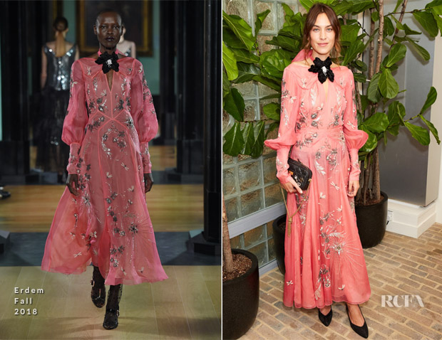 Alexa Chung In Erdem - Byredo x Dazed Dinner Party