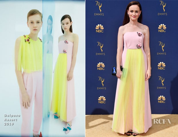 Alexis Bledel In Delpozo - 2018 Emmy Awards