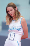 Christa Théret In Chanel - Doubles Vies (Non Fiction) Venice Film Festival Photocall & Premiere