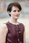 Claire Foy In Rosetta Getty & Stella McCartney - 'First Man' San Sebastian Film Festival Photocall & Premiere