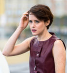 Claire Foy In Rosetta Getty & Stella McCartney - 'First Man' San Sebastian Film Festival Photocall & Premiere