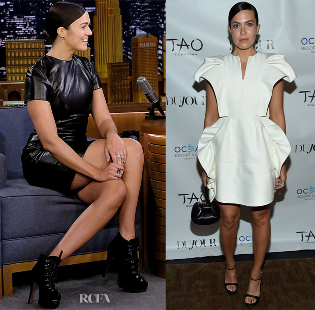 Mandy Moore In Paule Ka & Dice Kayek - Dujour Magazine Party & The Tonight Show Starring Jimmy Fallon