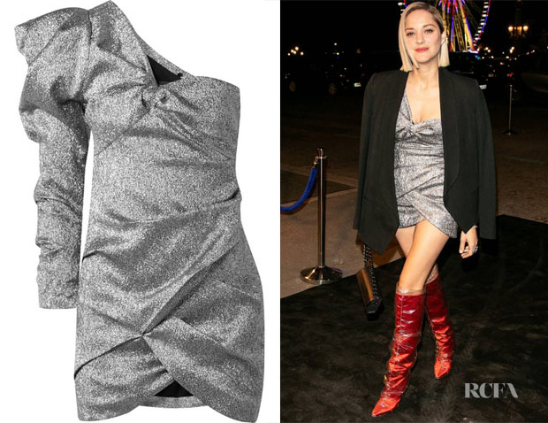 Marion Cotillard's Isabel Marant Lexine One-Shoulder Lame Dress
