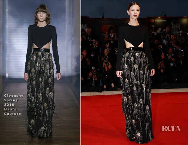 Mia Goth In Givenchy Haute Couture - 'Suspiria’ Venice Film Festival Premiere