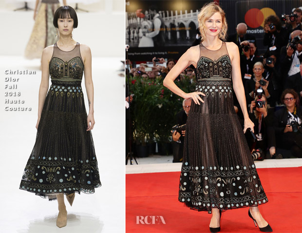 Naomi Watts In Christian Dior Haute Couture - 'Suspiria’ Venice Film Festival Premiere