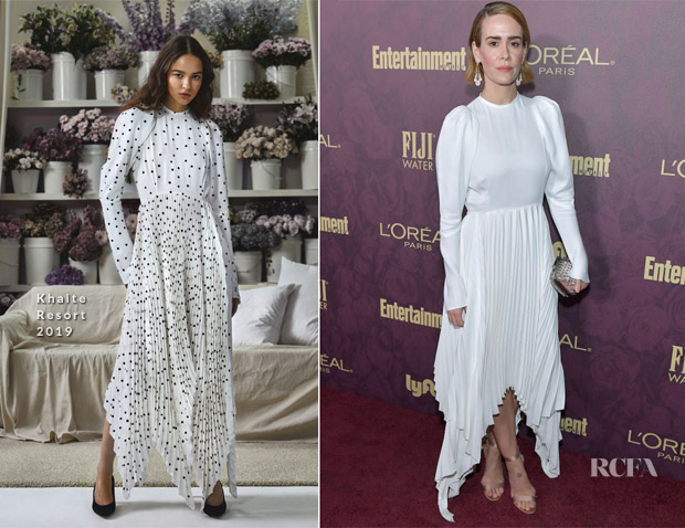 Sarah Paulson In Khaite - 2018 Entertainment Weekly Pre-Emmy Party