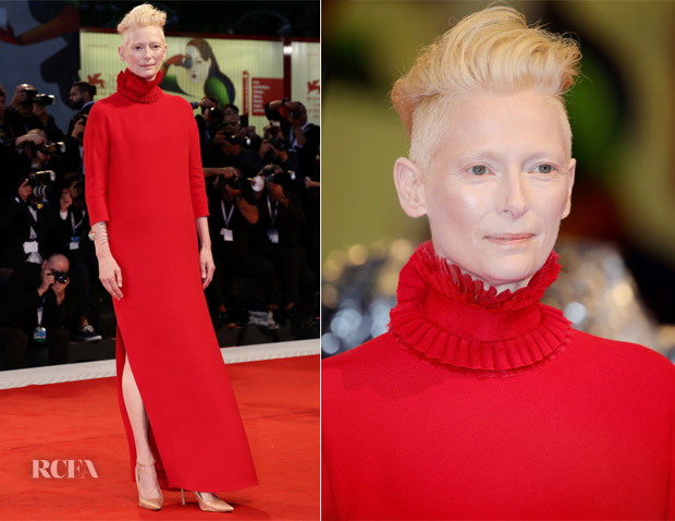 Tilda Swinton In Haider Ackermann - 'Suspiria’ Venice Film Festival Premiere