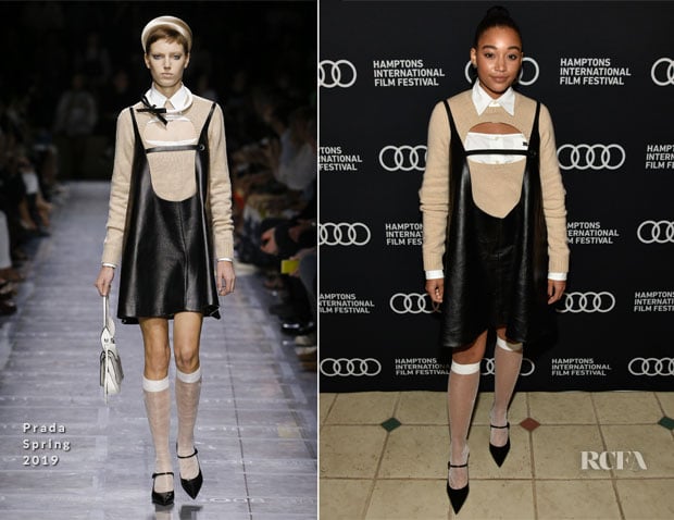 Amandla Stenberg In Prada - Hamptons International Film Festival 2018