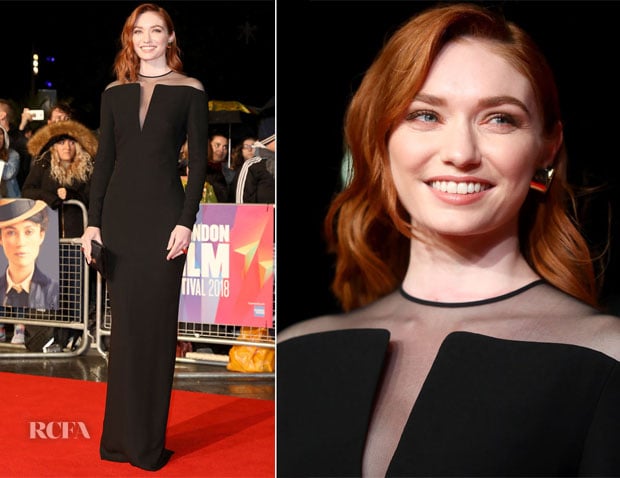 Eleanor Tomlinson In Tom Ford - 'Colette' London Film Festival Premiere