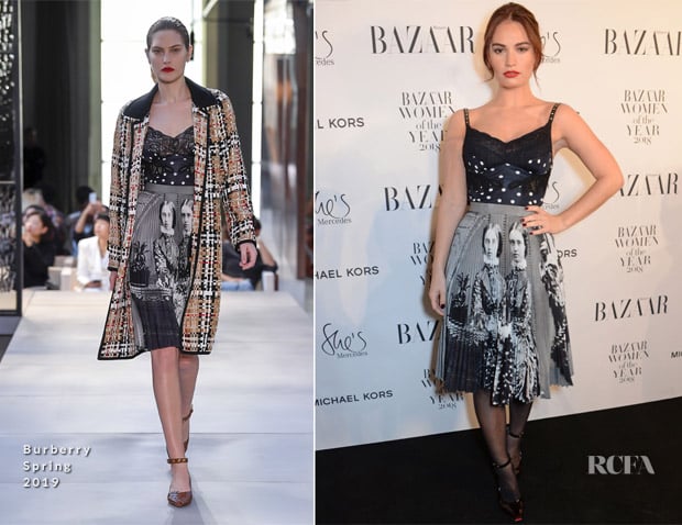 lily james burberry