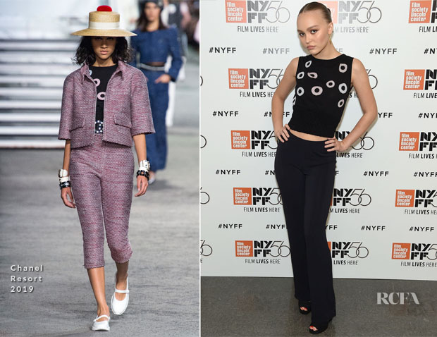 Lily-Rose Depp In Chanel - 'A Faithful Man' New York Film Festival Premiere