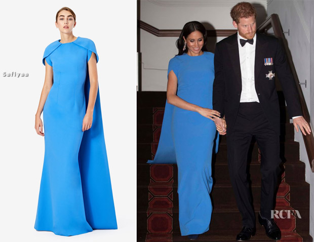 Meghan, Duchess of Sussex In Safiyaa - Fiji State Dinner