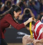 Meghan, Duchess of Sussex In Theodore Scanlan - Invictus Games' Wheelchair Basketball Finals