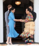 Meghan, Markle In Veronica Beard - Tonga Departure